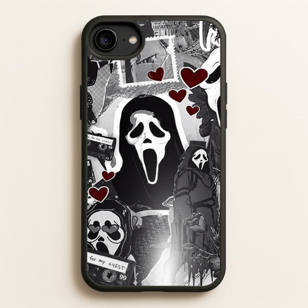 Monochrome Scream Collage Phone Case - iPhone 6 / 7 / 8 / SE / Standard