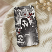 Monochrome Scream Collage Flip / Wallet Phone Case 5