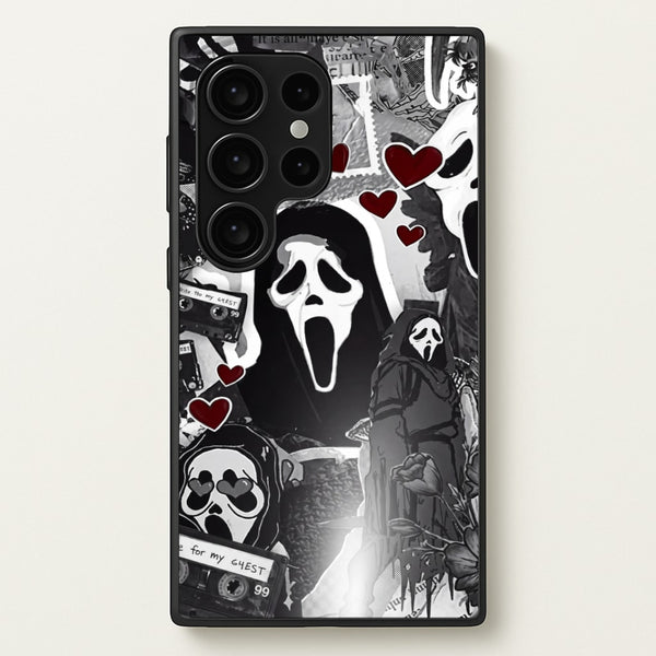 Monochrome Scream Collage Phone Case - Galaxy S24 Ultra / Standard