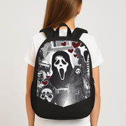 Monochrome Scream Collage Backpack 3