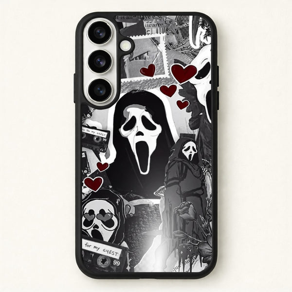 Monochrome Scream Collage Phone Case - Galaxy S26 / Standard