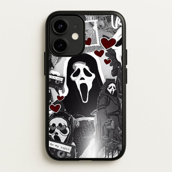 Monochrome Scream Collage Phone Case - iPhone 12 / 12 Pro / Standard