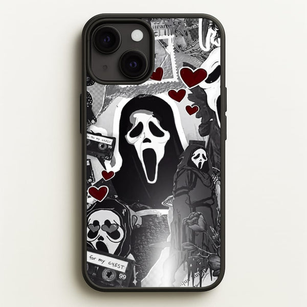 Monochrome Scream Collage Phone Case - iPhone 13 / Standard