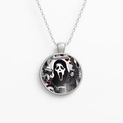 Monochrome Scream Collage Necklace 1