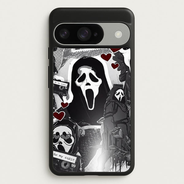 Monochrome Scream Collage Phone Case - Google Pixel 10 / 10 Pro / Standard