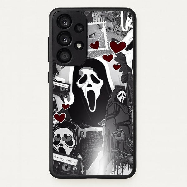 Monochrome Scream Collage Phone Case - Galaxy A33 / Standard