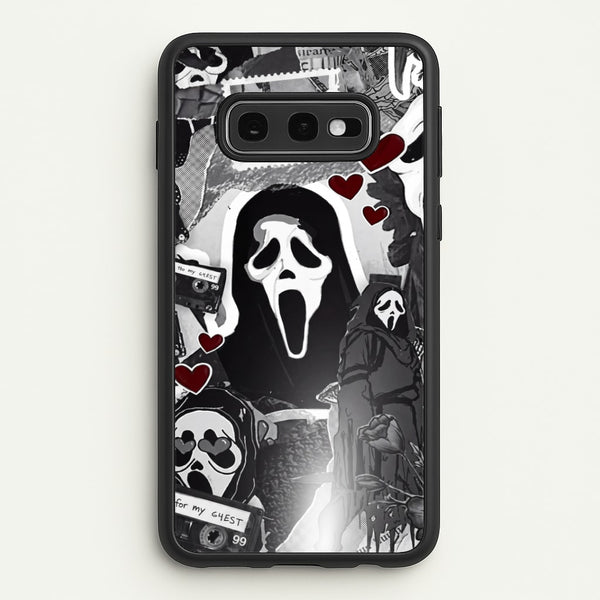 Monochrome Scream Collage Phone Case - Galaxy S10e / Standard
