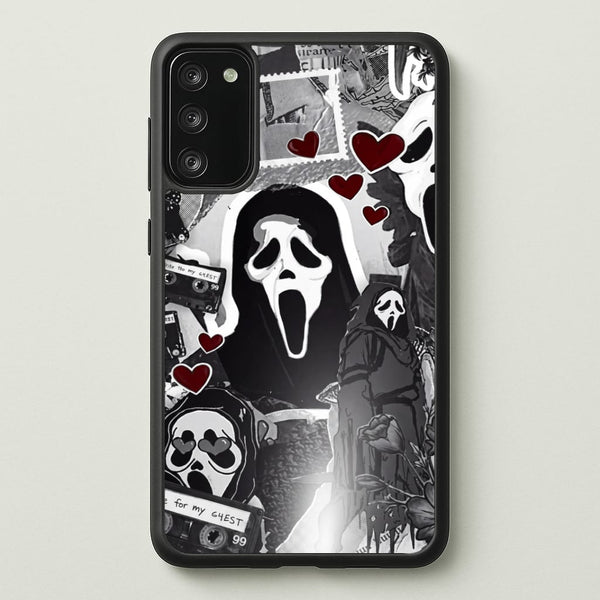 Monochrome Scream Collage Phone Case - Galaxy A41 / Standard