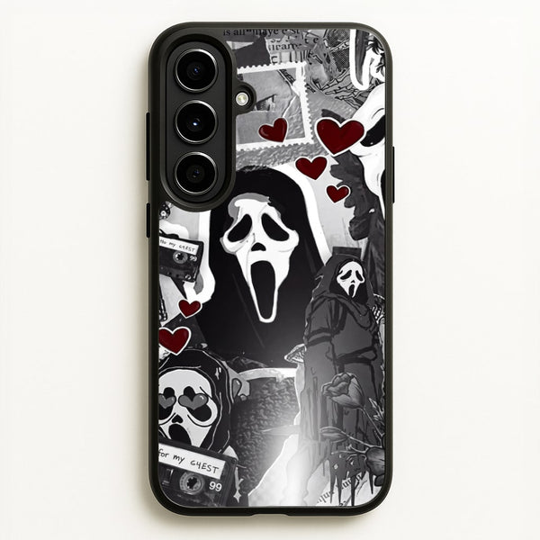 Monochrome Scream Collage Phone Case - Galaxy A56 / Standard