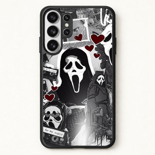 Monochrome Scream Collage Phone Case - Galaxy S26 Ultra / Standard