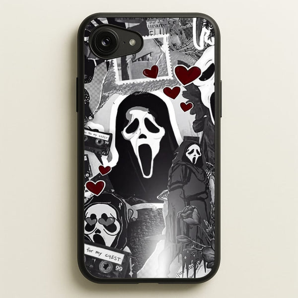 Monochrome Scream Collage Phone Case - iPhone 16e / Standard