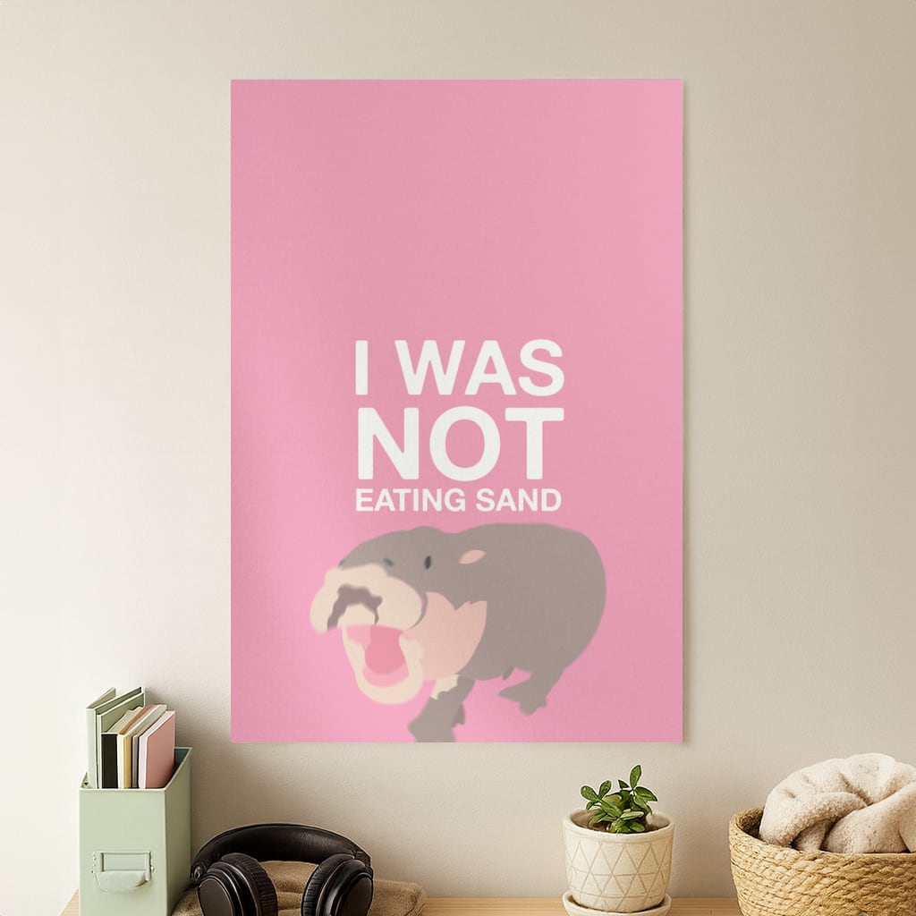I Was Not Eating Sand Poster
