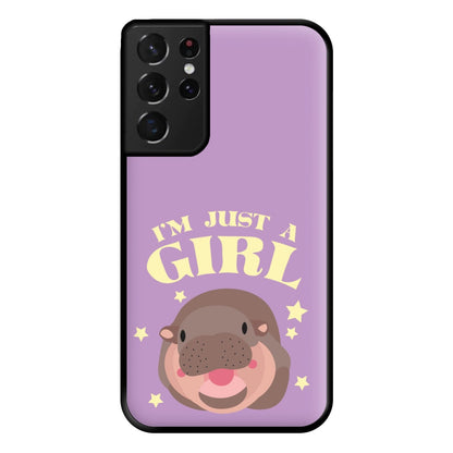 I'm Just A Girl Phone Case for Galaxy S21 Ultra