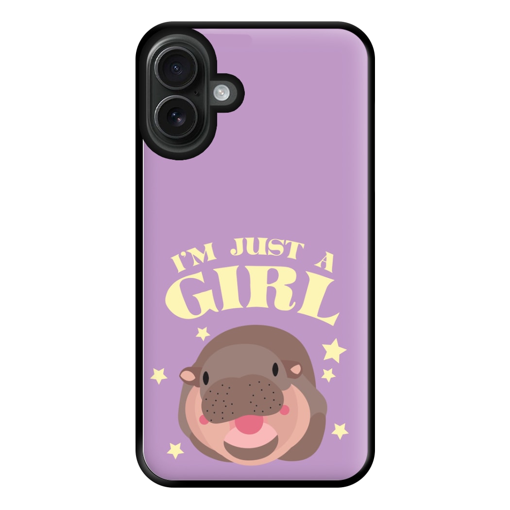 I'm Just A Girl Phone Case for iPhone 16 Plus