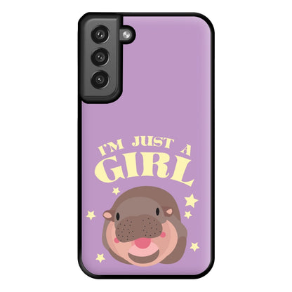 I'm Just A Girl Phone Case for Galaxy S21FE