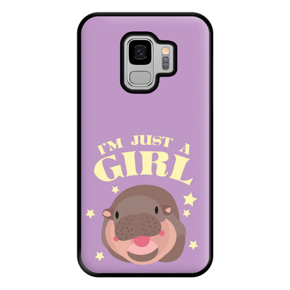 I'm Just A Girl Phone Case for Galaxy S9 Plus