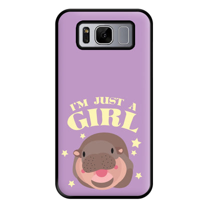 I'm Just A Girl Phone Case for Galaxy S8 Plus