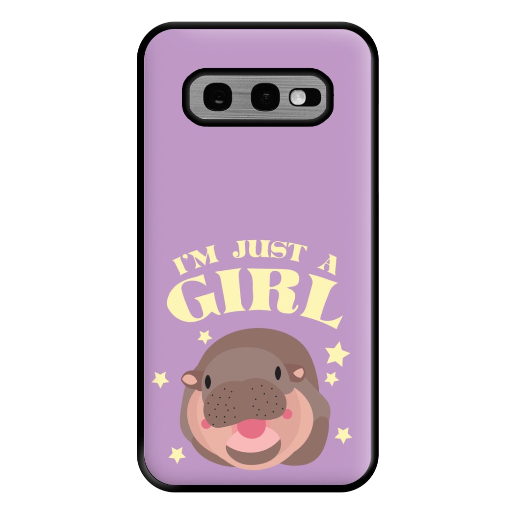 I'm Just A Girl Phone Case for Galaxy S10e