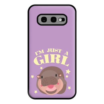 I'm Just A Girl Phone Case for Galaxy S10e