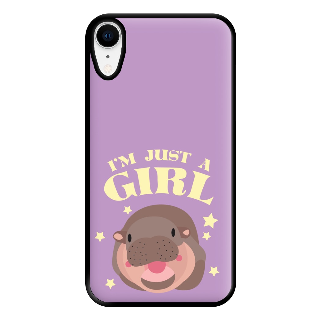 I'm Just A Girl Phone Case for iPhone XR