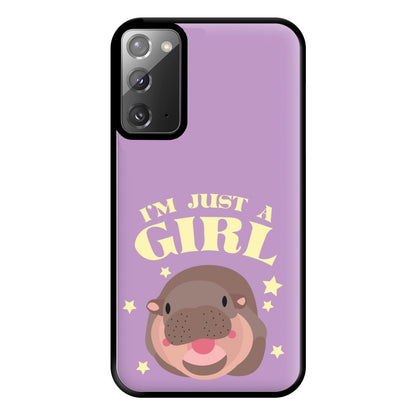 I'm Just A Girl Phone Case for Galaxy Note 20 Ultra