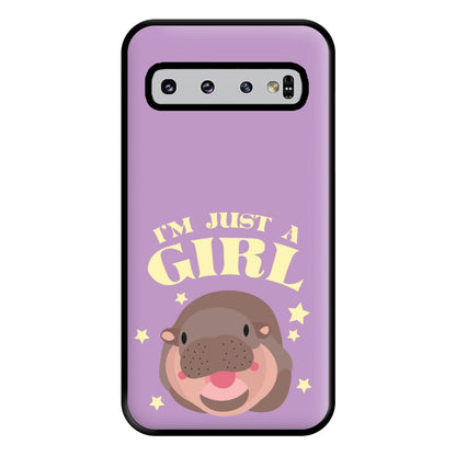 I'm Just A Girl Phone Case for Galaxy S10 Plus