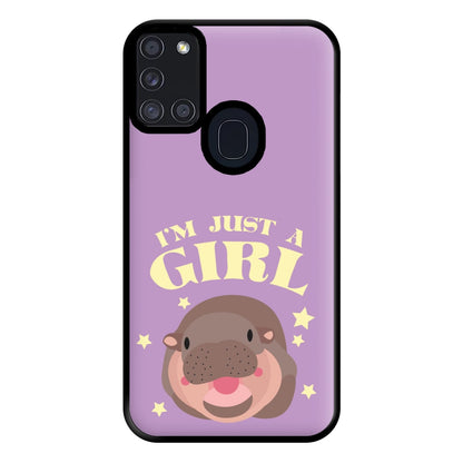 I'm Just A Girl Phone Case for Galaxy A21s