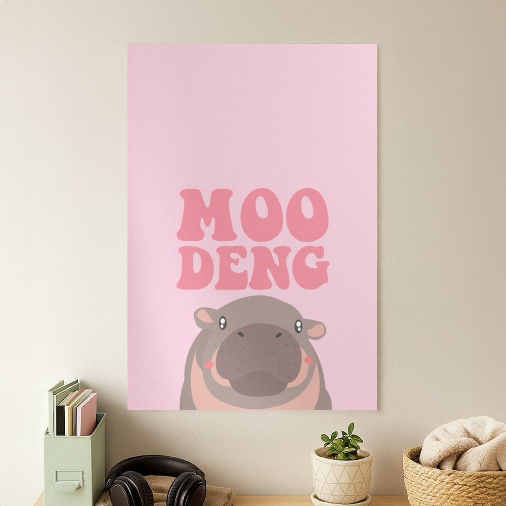 Moo Pink Poster