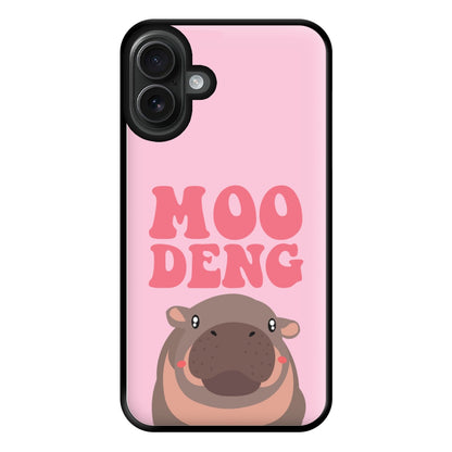 Moo Pink Phone Case for iPhone 16 Plus