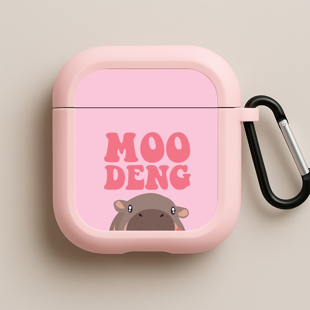 Moo Pink Pink AirPods Case
