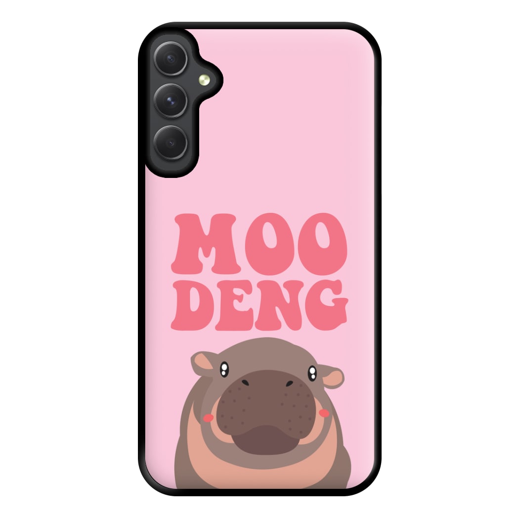 Moo Pink Phone Case for Galaxy A34