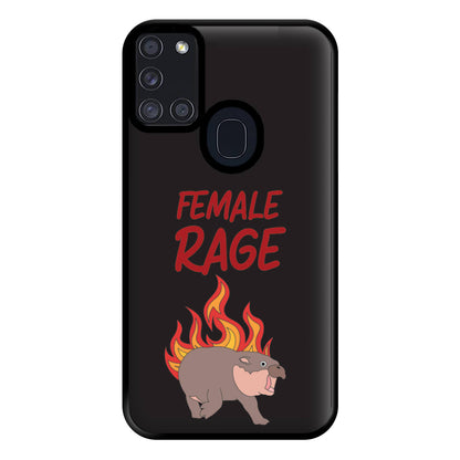 Female Rage Phone Case for Galaxy A21s