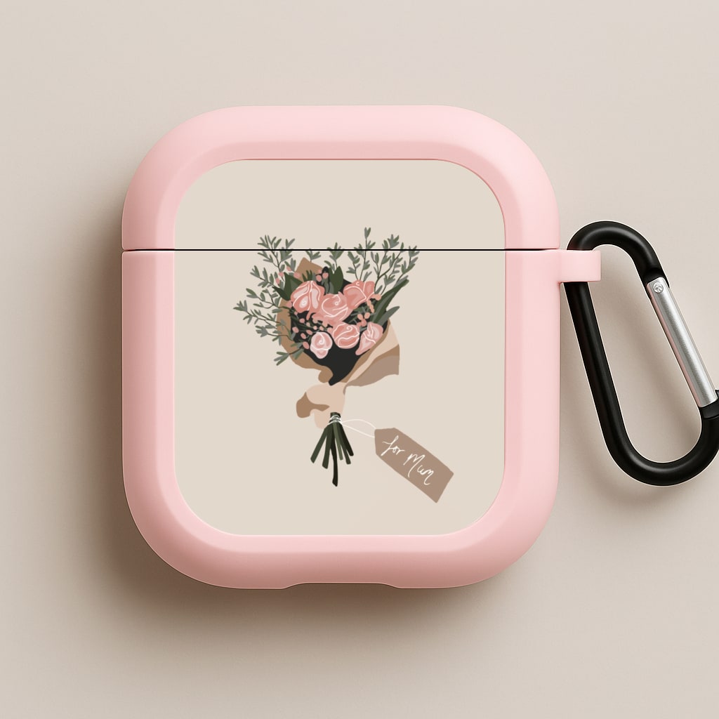Mum Bouquet - Mother's Day Pink AirPods Case
