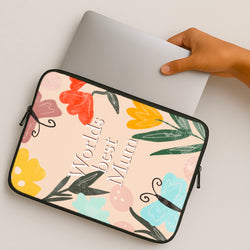 Worlds Best Mum - Floral Mother's Day MacBook Case