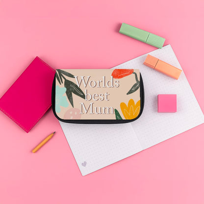 Worlds Best Mum - Floral Mother's Day Pencil Case