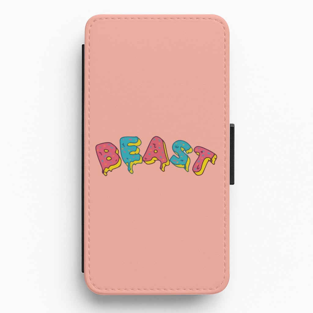 Beast - Pink Flip / Wallet Phone Case