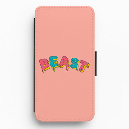 Beast - Pink Flip / Wallet Phone Case