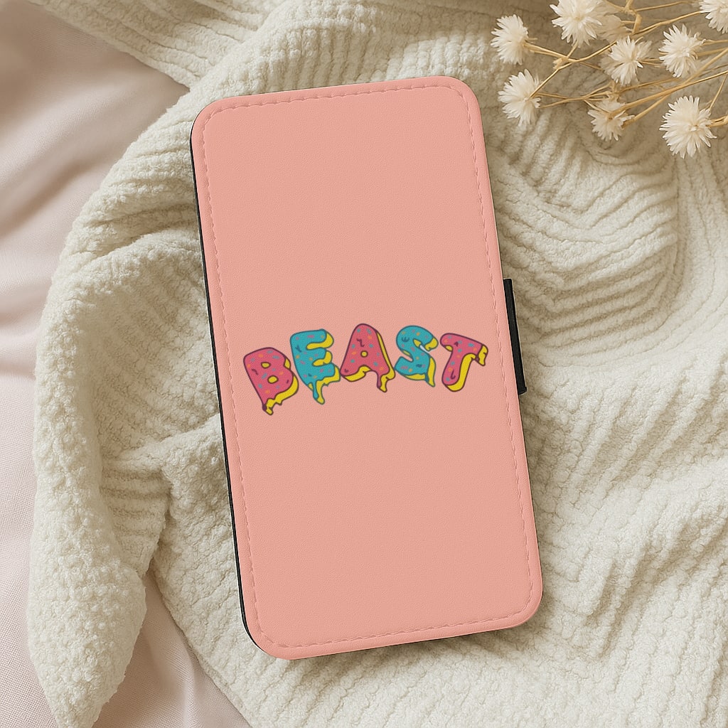 Beast - Pink Wallet Phone Case