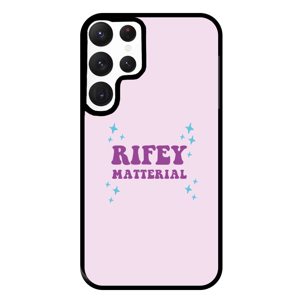 Rifey Material Phone Case for Galaxy S22 Ultra