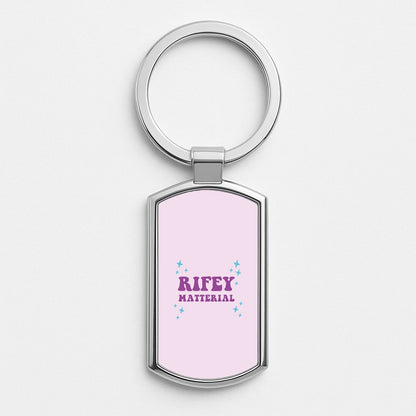 Rifey Material Silver Keyring