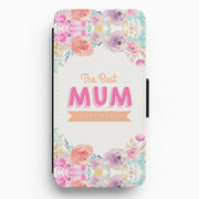 Best Mum In The World Flip / Wallet Phone Case 1
