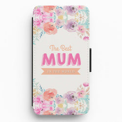 Best Mum In The World Flip / Wallet Phone Case