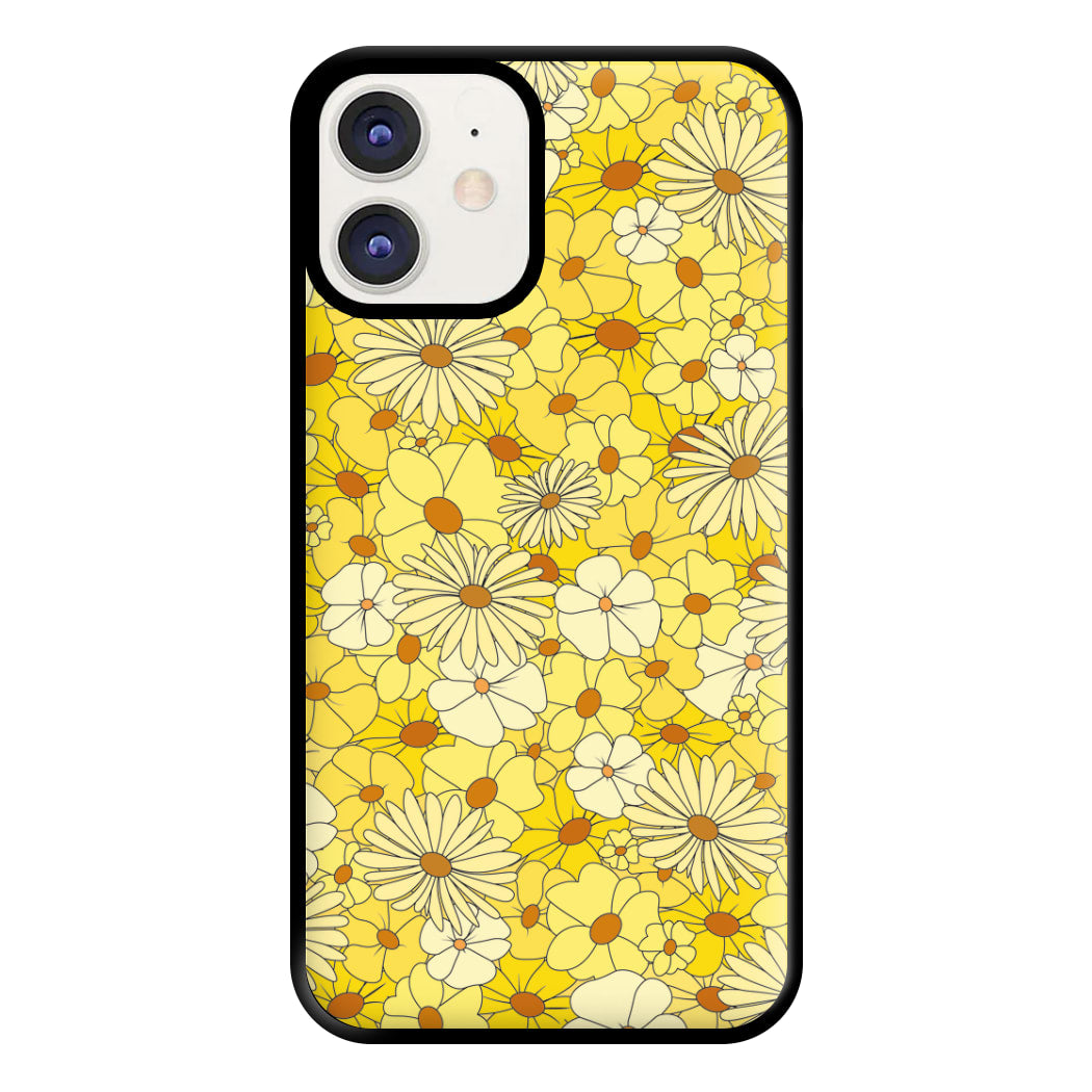 Yellow Flower Pattern - Mothers Day Phone Case for iPhone 11