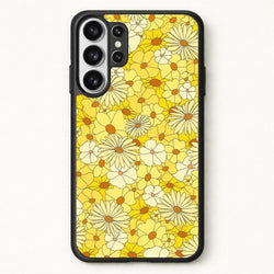 Yellow Flower Pattern - Mothers Day Phone Case for Galaxy S26 Ultra