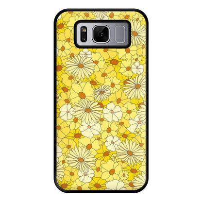 Yellow Flower Pattern - Mothers Day Phone Case for Galaxy S8 Plus