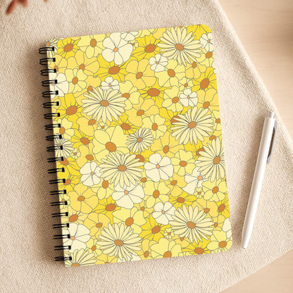 Yellow Flower Pattern - Mothers Day Notepad