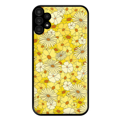 Yellow Flower Pattern - Mothers Day Phone Case for Galaxy A13