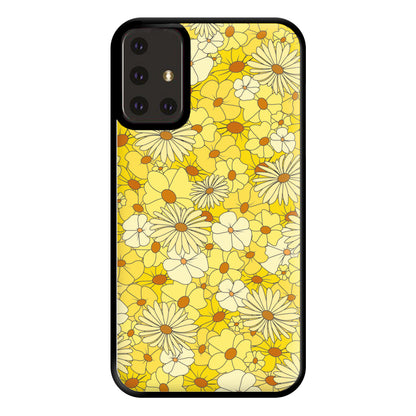 Yellow Flower Pattern - Mothers Day Phone Case for Galaxy A71