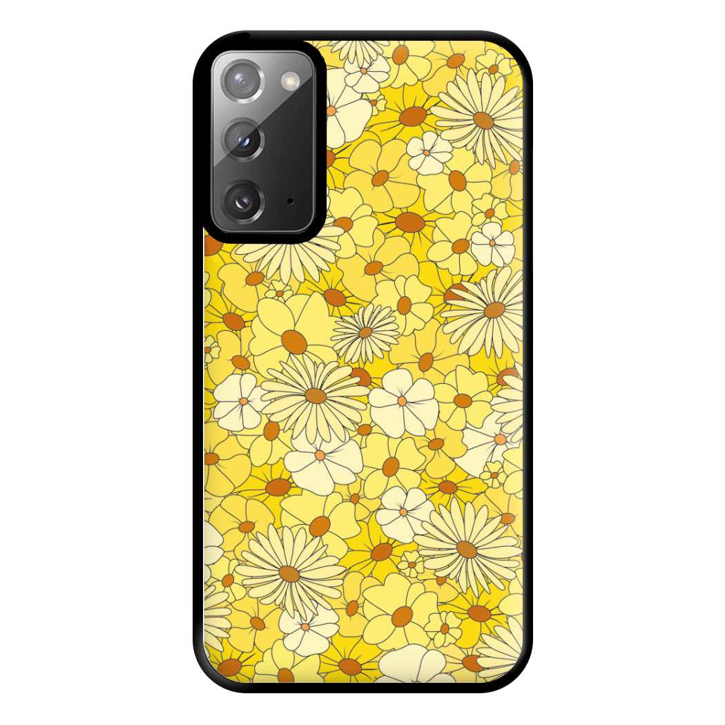 Yellow Flower Pattern - Mothers Day Phone Case for Galaxy Note 20 Ultra