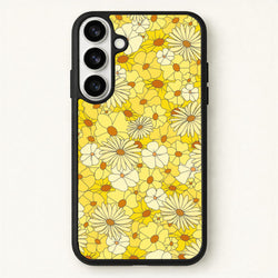 Yellow Flower Pattern - Mothers Day Phone Case for Galaxy S26 Plus